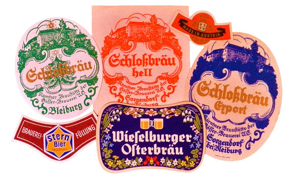 Vintage ラベルコラージュBセット（Austria） DA-CO075 1枚目の画像