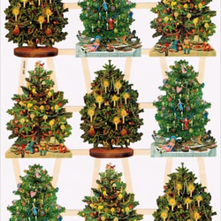 ドイツ製クロモス ９つのツリー ラメなし　DA-CH067 1枚目の画像