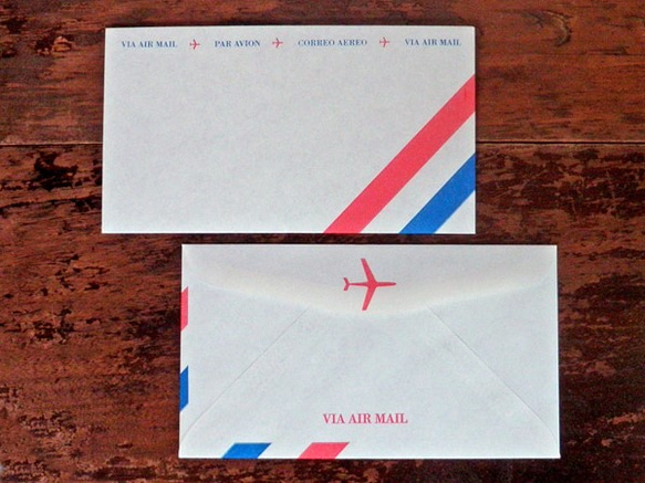 Vintage エアメール封筒セット【小さなおまけ付き♪】 DA-CO077 9枚目の画像