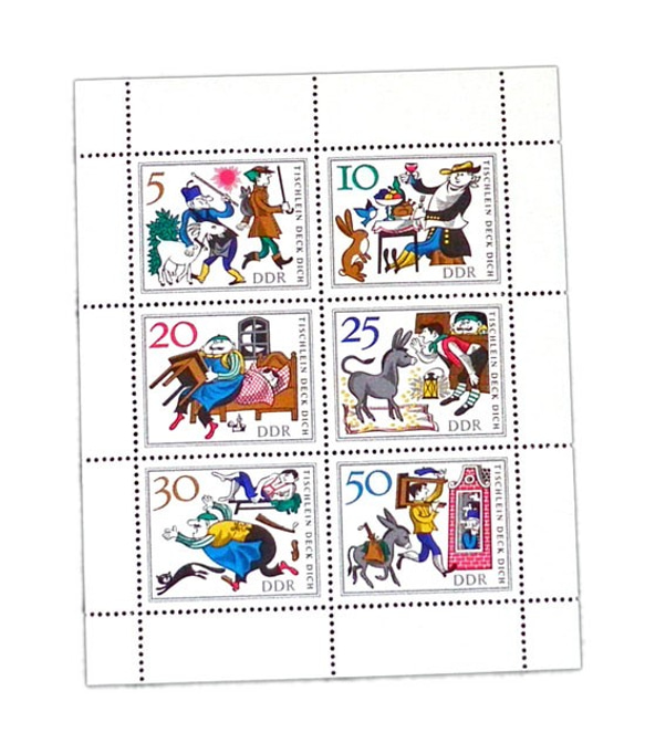 ドイツ未使用切手シート（グリム童話　テーブルよ、ご飯の用意）Germany  DA-STE110 1枚目の画像