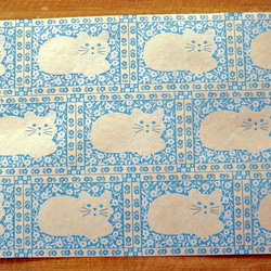 U.S.A. ヴィンテージ包装紙【アイボリーキャット】DA-WP015 2枚目の画像