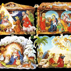 ドイツ製クロモス キリストの降誕 ラメなし　DA-CHY092 2枚目の画像