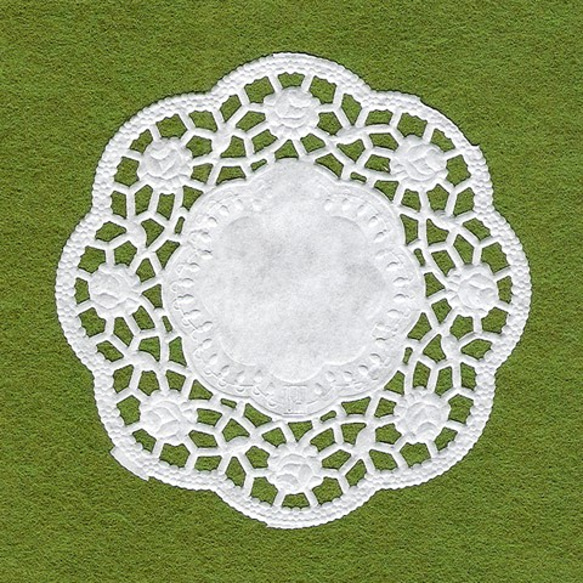 90mm ドイツ製レースペーパー ローズ（12枚）DA-LPS001 1枚目の画像