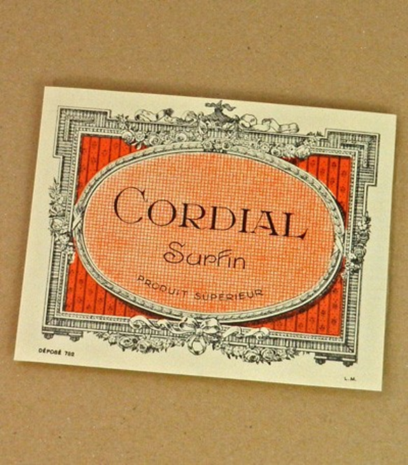 1枚/ Vintage ラベル Vol. 11（Cordial Surfun）DA-LA011 1枚目の画像