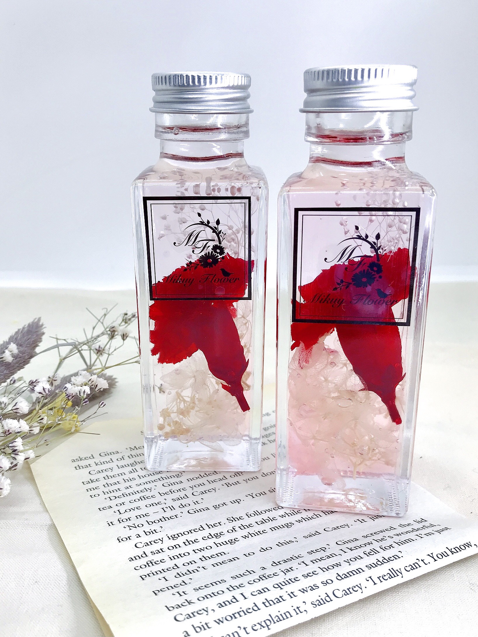 No.165 ハーバリウム ひまわり 紅花 Takoume - ハーバリウム ひまわり