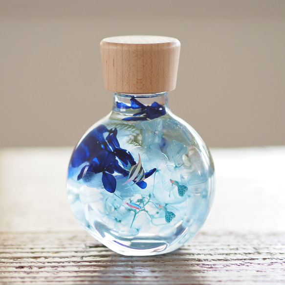 最高級ハーバリウム〜Blue tetra〜 ドライフラワー Mikuy_Flower 通販 