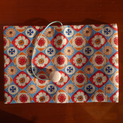 布のブックカバー（幾何学花） 2枚目の画像