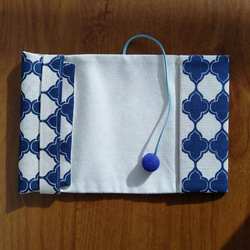 布のブックカバー（幾何学模様） 3枚目の画像
