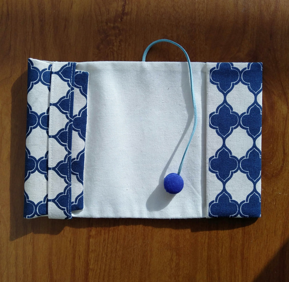 布のブックカバー（幾何学模様） 3枚目の画像