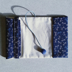 布のブックカバー(とんぼ） 3枚目の画像