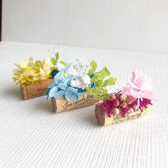 送料無料】コルクマグネット3個セット プリザーブドフラワー アトリエ