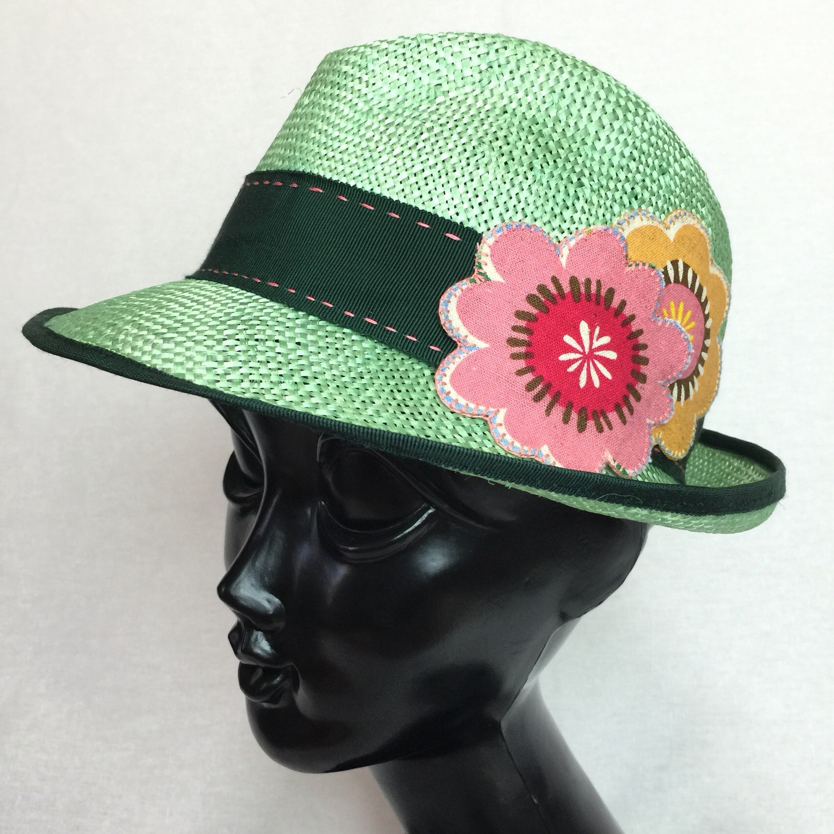 ダブルflower中折れハット