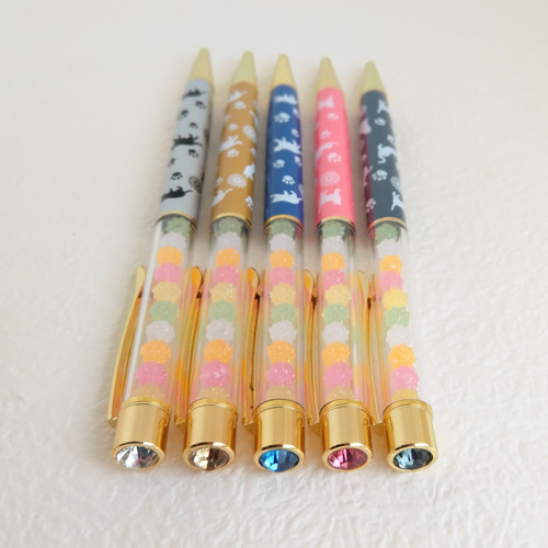 金平糖☆ねこ柄ボールペン（1本）※替え芯付き ペン・筆記用具