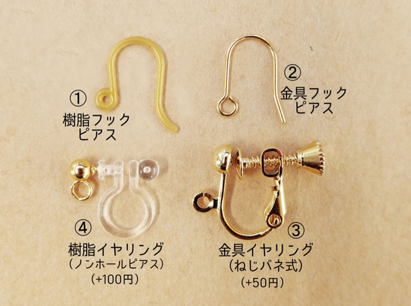 Yurayura☆餃子耳環（樹脂鉤） 第3張的照片