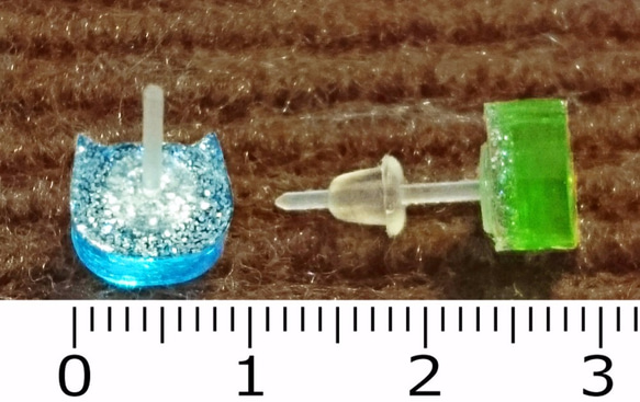 Nyanpoint 和耳環（樹脂柱） 第3張的照片
