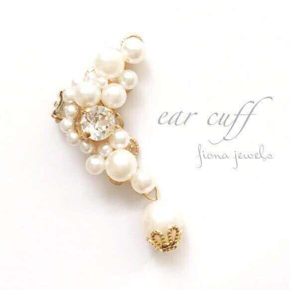 Pearl lace ear cuff 1枚目の画像