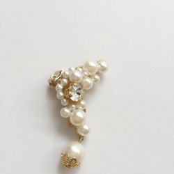 Pearl lace ear cuff 4枚目の画像