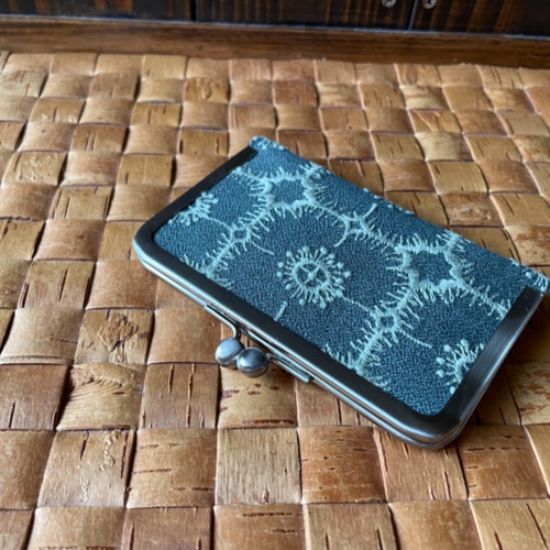 ミナペルホネン アネモネがま口 スリムタイプ 蛇腹 その他ミニ財布