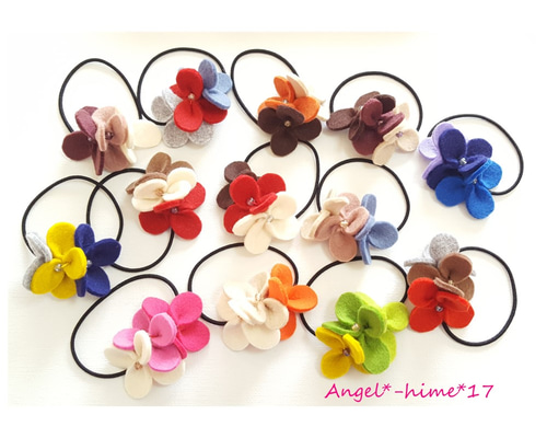 花心様ご確認用☆ハンドメイド　ヘアゴム 0_1f4d73fb6af53cbd9cf9894dc4a4