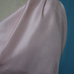 ステージロングドレス　ピンクシャンタンシルク　フルオーダーメイド商品 4枚目の画像