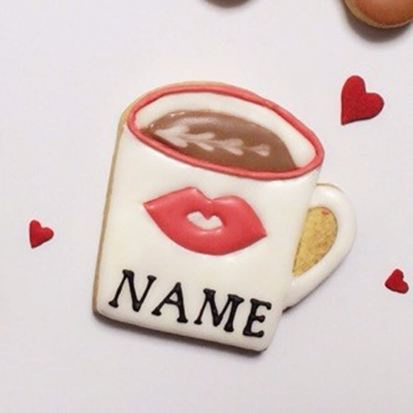 バレンタインクッキー♡ペアマグカップ名前入り 4枚目の画像