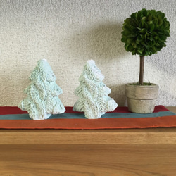 KNIT TREE★　ニットツリー　クリスマスツリー　　アロマ　ストーン　 2枚目の画像