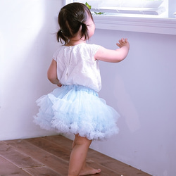 Baby Blue Classic Handmade Tutu 水藍色手工澎澎裙 第2張的照片