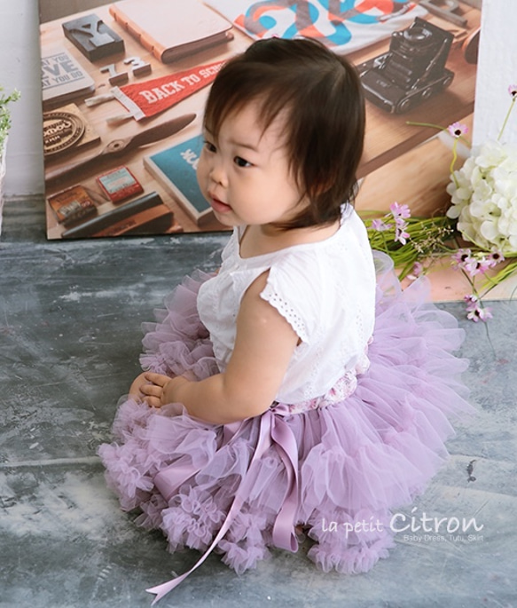 Light Purple Classic Handmade Tutu 淺紫色手工澎澎裙 第3張的照片