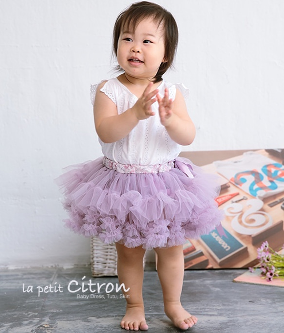 Light Purple Classic Handmade Tutu 淺紫色手工澎澎裙 第7張的照片