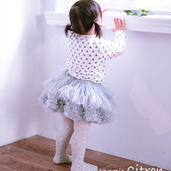 Light Grey Handmade Classic TUTU 低調高雅淺灰色手工澎澎裙 第4張的照片