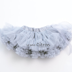 Light Grey Handmade Classic TUTU 低調高雅淺灰色手工澎澎裙 第7張的照片