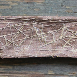 インドのリボンレース：ザリ刺繍 ブラウン 約１．２m単位（IRL101） 3枚目の画像