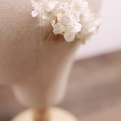 Bridal Haircomb,White Bridal Fascinator,White Headpiece,新娘花飾 第3張的照片