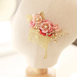 Handmade Beads Bridal Headpiece, Oriental headpiece 華麗新娘中式髮飾 第3張的照片