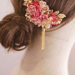 Handmade Beads Bridal Headpiece, Oriental Headpiece 華麗新娘中式頭飾 第1張的照片