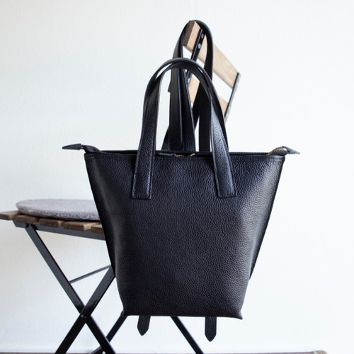 2way リュックサック エンボスシュリンク レザー トートバッグ