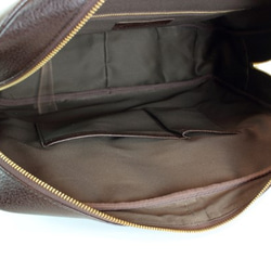 姫路レザー　ビジネスバッグ　a4が入る　ブリーフケース　チョコ　通勤　仕事用　ベルト付き　at-17ns 9枚目の画像
