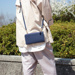 m.R　長財布兼用ショルダー　リバティフラジャイルブルームス　ハンドメイド 0_7509989eb347897d238ed9d511d5