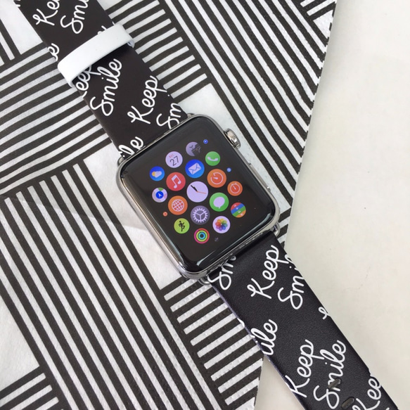 Apple Watch Strap Series 1 & Series 2 真皮手錶帶蘋果錶帶 - Keep Smile 第2張的照片