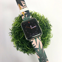 Apple Watch Strap Series 1 & Series 2 真皮手錶帶 更換式蘋果錶帶 - 檀香山樹葉 第1張的照片