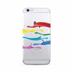 ◎iPhone透明ソフトシェル◎サムスンの携帯電話の受話器透明ソフトシェルの携帯電話の付属品◎◎カラーパターン塗料 2枚目の画像