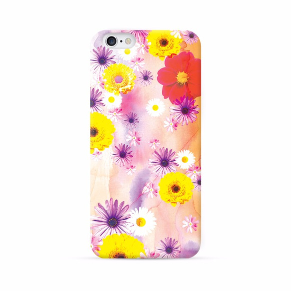 ◎iPhone 透明電話軟殼◎Samsung 透明手機軟殼◎手機配件◎ 春天彩色花朵圖案 第2張的照片