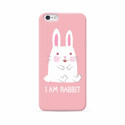 ◎iPhone 透明電話軟殼◎Samsung 透明手機軟殼◎手機配件◎ (粉紅色)我是兔兔圖案 第2張的照片