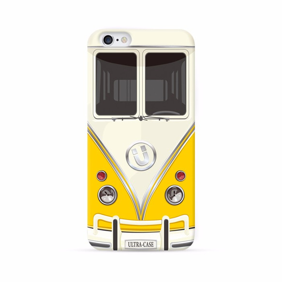 ◎iPhone 透明電話軟殼◎Samsung 透明手機軟殼◎ 黃色巴士圖案 第1張的照片