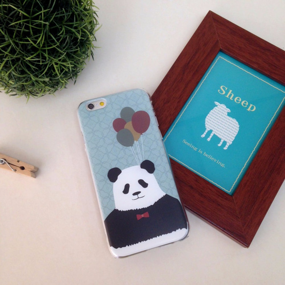 ◎iPhone 透明電話軟殼◎Samsung 透明手機軟殼◎ 熊貓人 第2張的照片