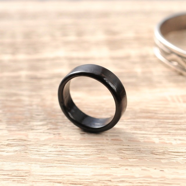 エボニーのウッドリング