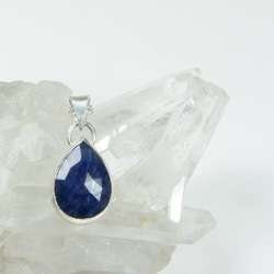 藍寶石純銀墬子 / Sapphire pendant 第3張的照片