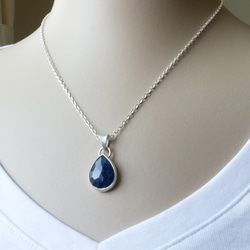 藍寶石純銀墬子 / Sapphire pendant 第5張的照片