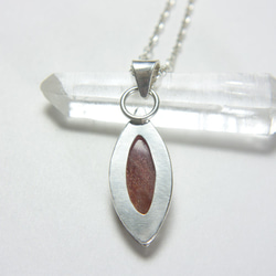 日長石 (日光石) 純銀墬子 Sunstone silver pendant 第4張的照片