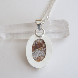 瘋狂蕾絲瑪瑙純銀墬子 Crazy lace agate silver pendant 第4張的照片